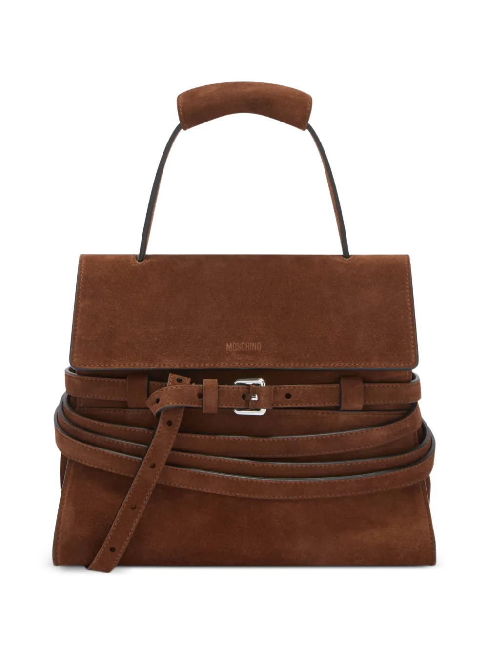 Moschino Tie Me regular handbag - Marrone