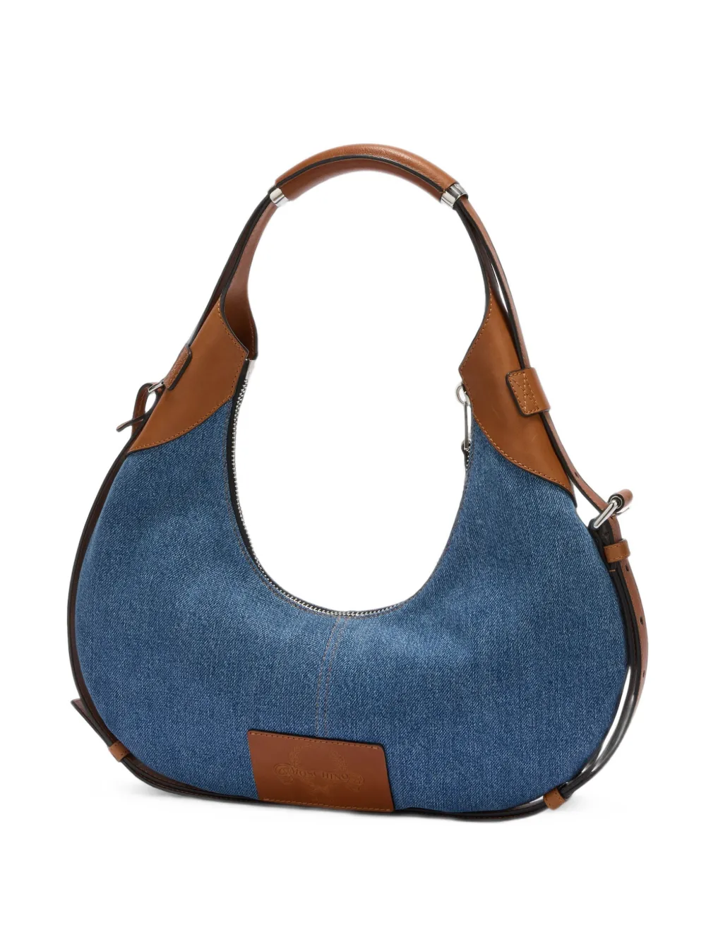 Moschino Handle Me Bag in Blue, view 3