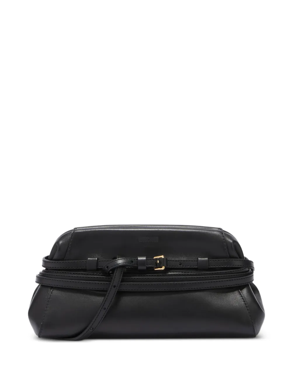 Moschino belt-detail clutch bag - Nero