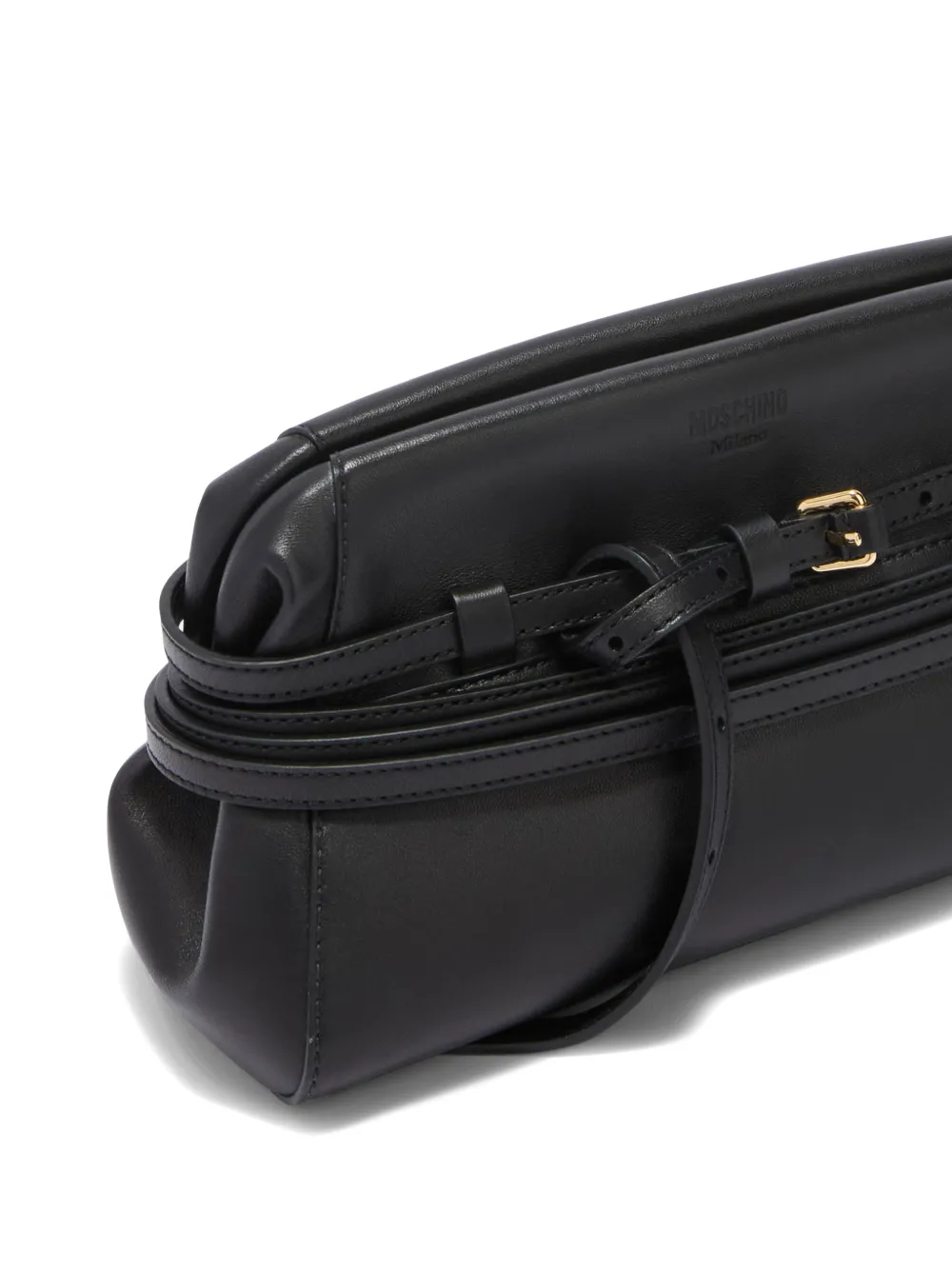 Moschino Clutch met riem-detail Zwart
