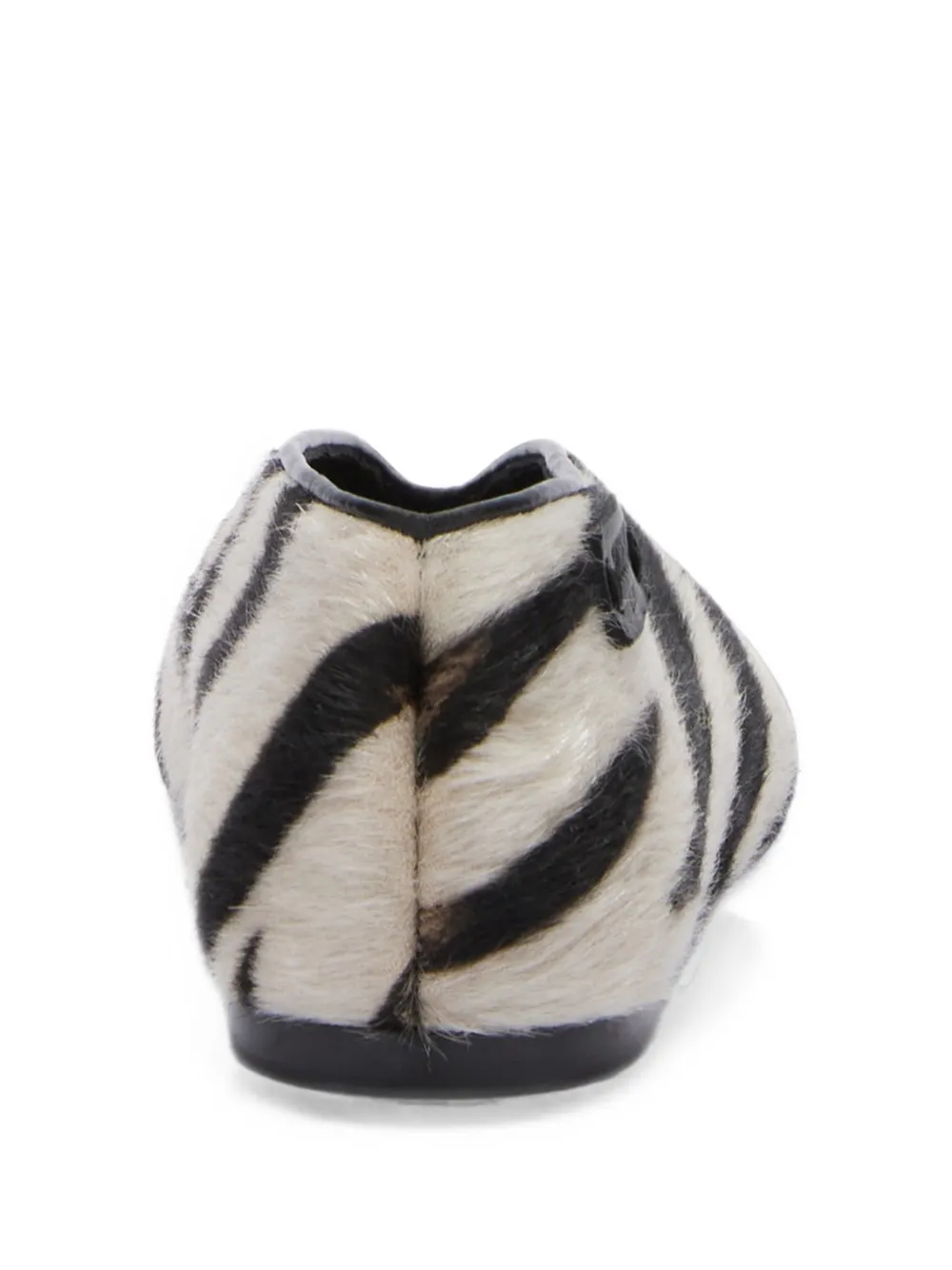 Moschino zebra-print ballet flats Beige