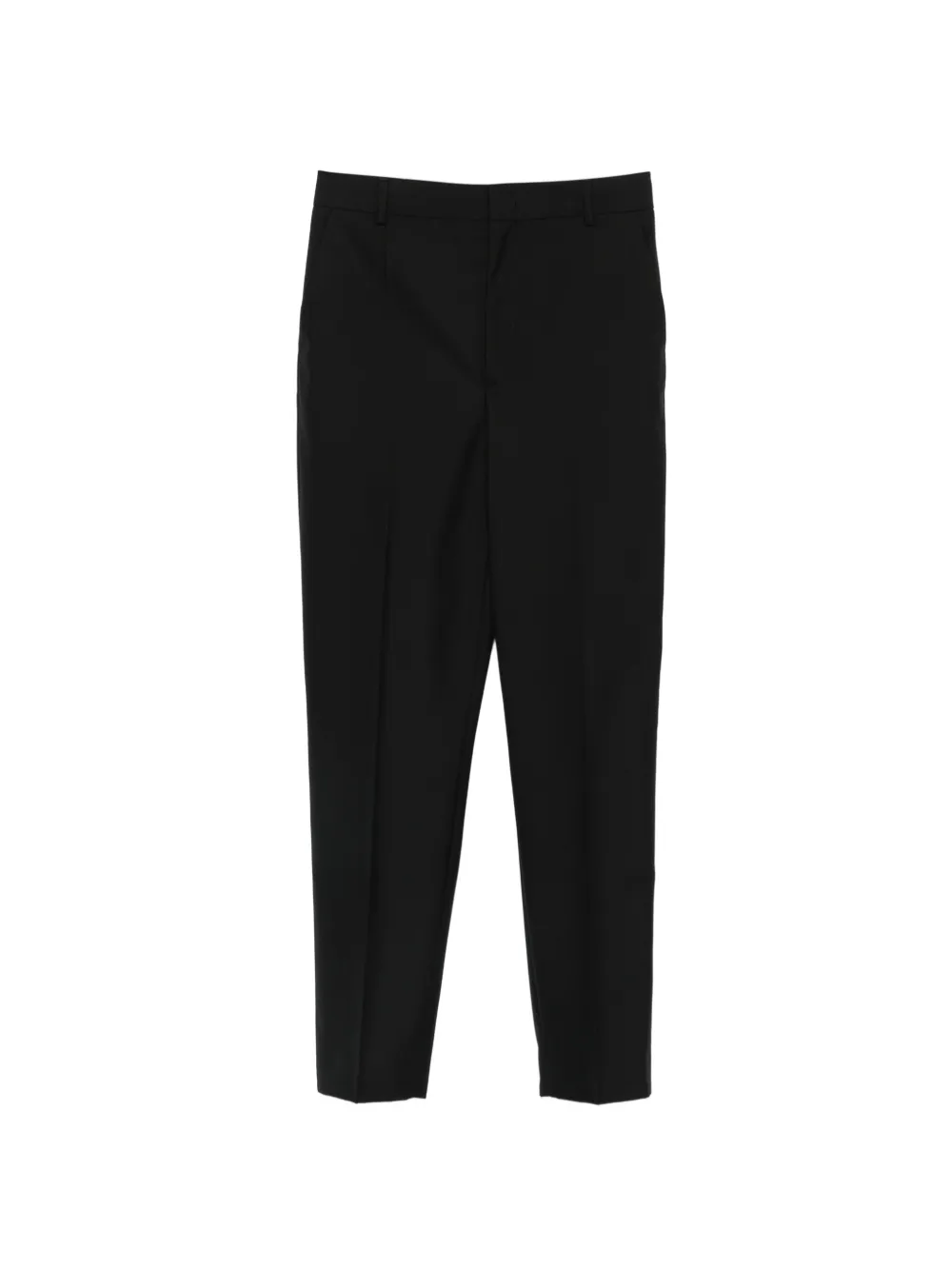 Moschino pressed-crease virgin-wool trousers - Nero
