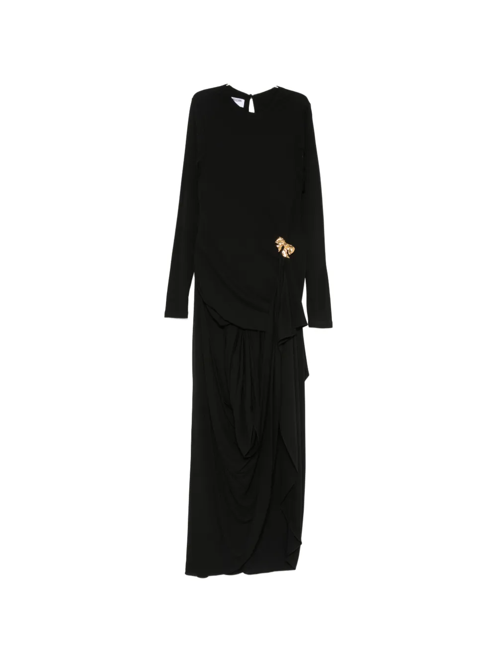 Moschino bow-detail maxi dress - Schwarz