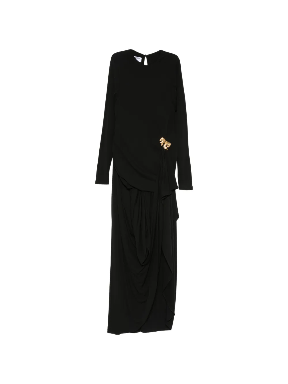 Moschino bow-detail maxi dress - Nero