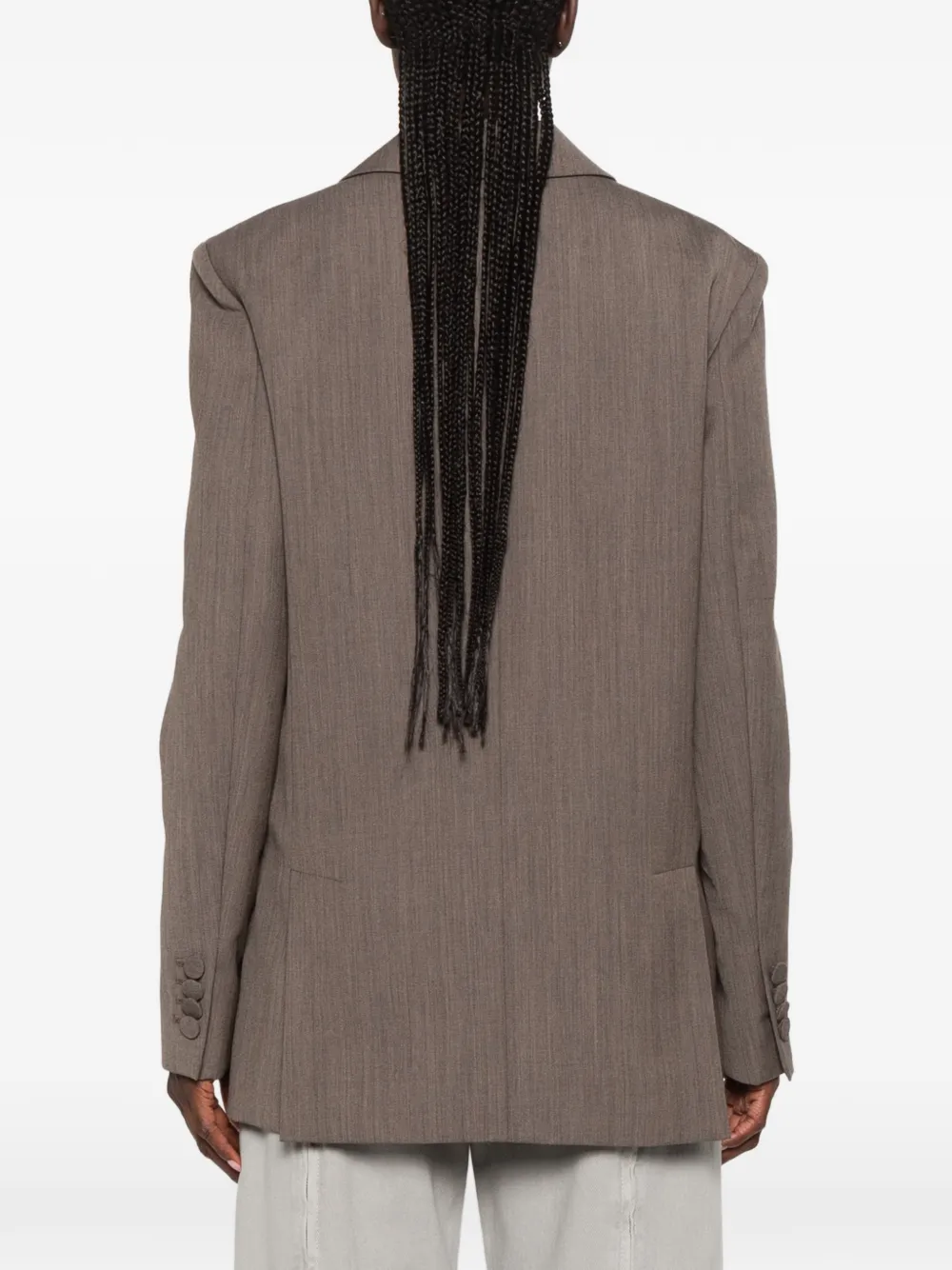 Moschino Blazer met dubbele rij knopen Bruin