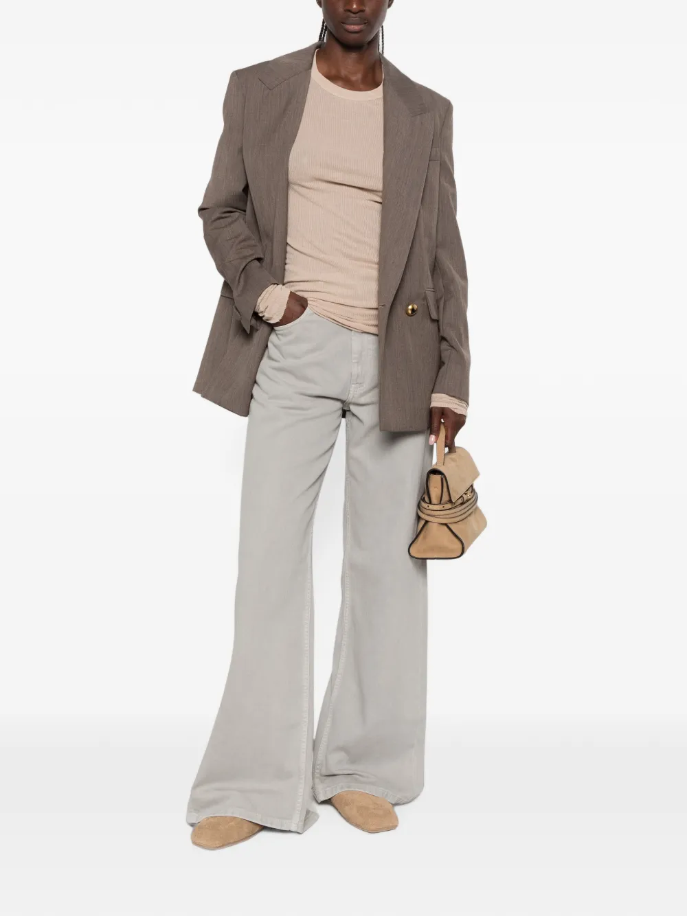 Moschino Blazer met dubbele rij knopen Bruin