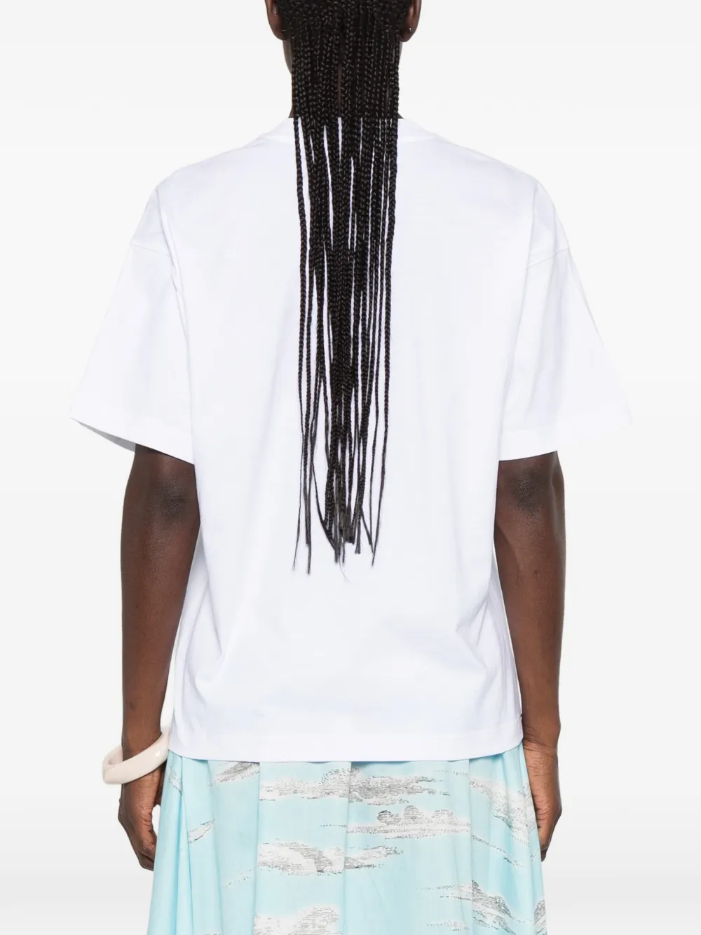 Moschino Katoenen T-shirt met logoprint Wit
