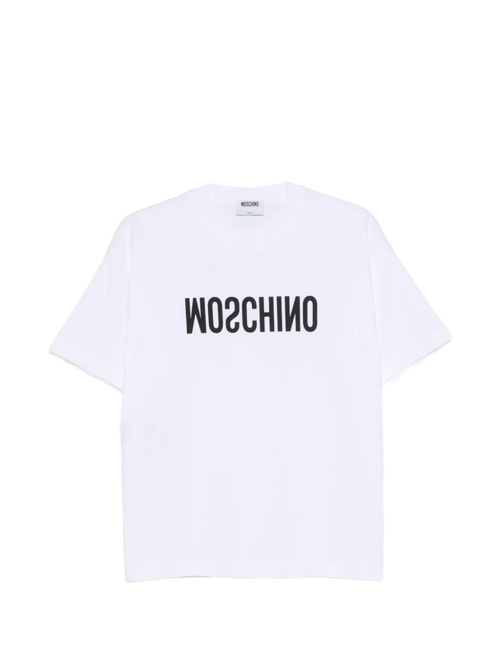 Moschino logo-print cotton T-shirt - Weiß