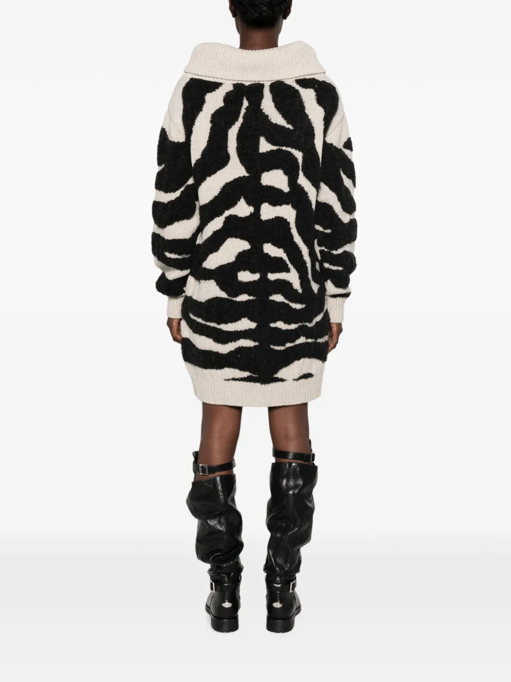 Moschino Mini-jurk met lange mouwen Beige