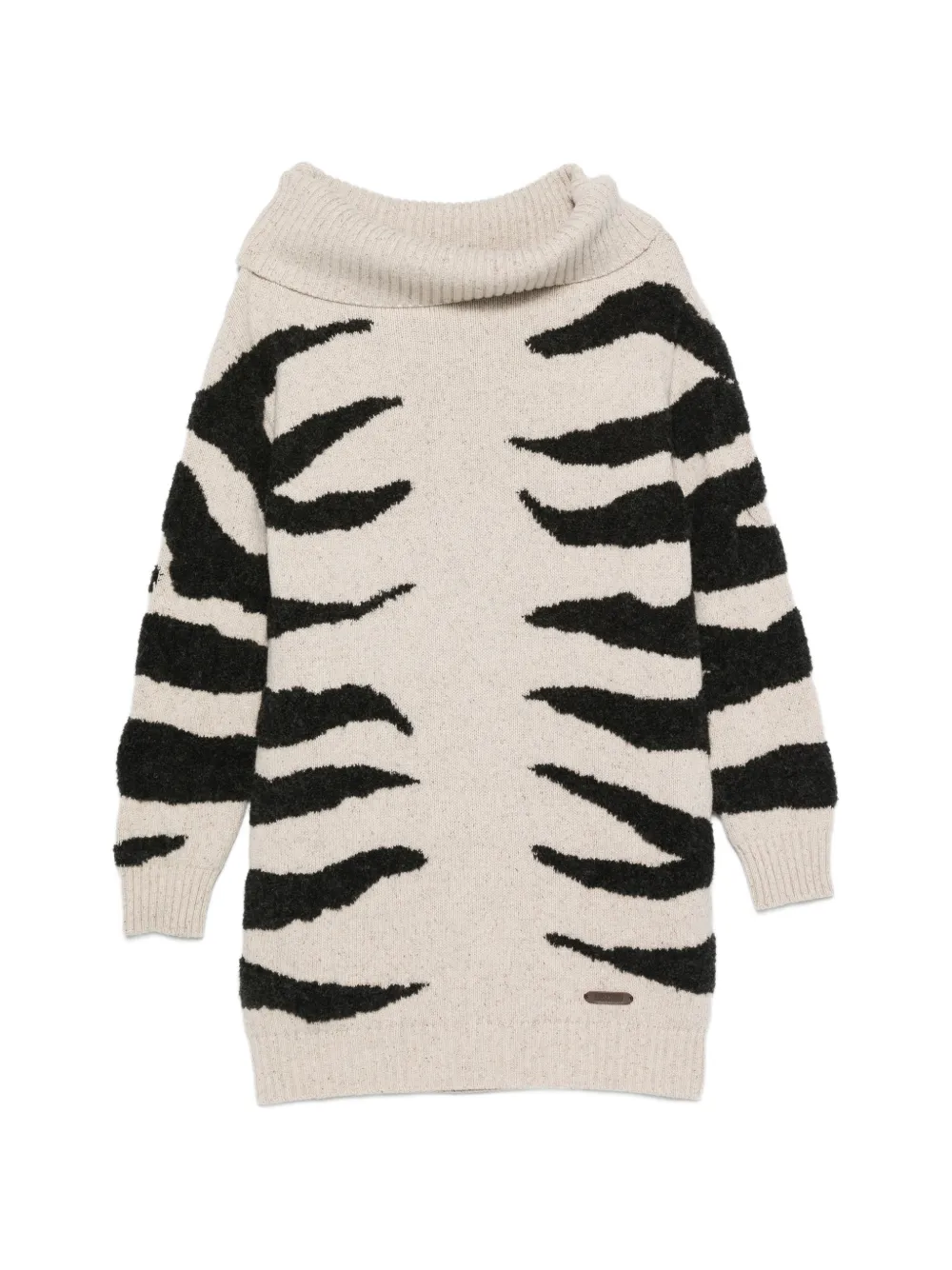 Moschino long-sleeve mini dress - Toni neutri