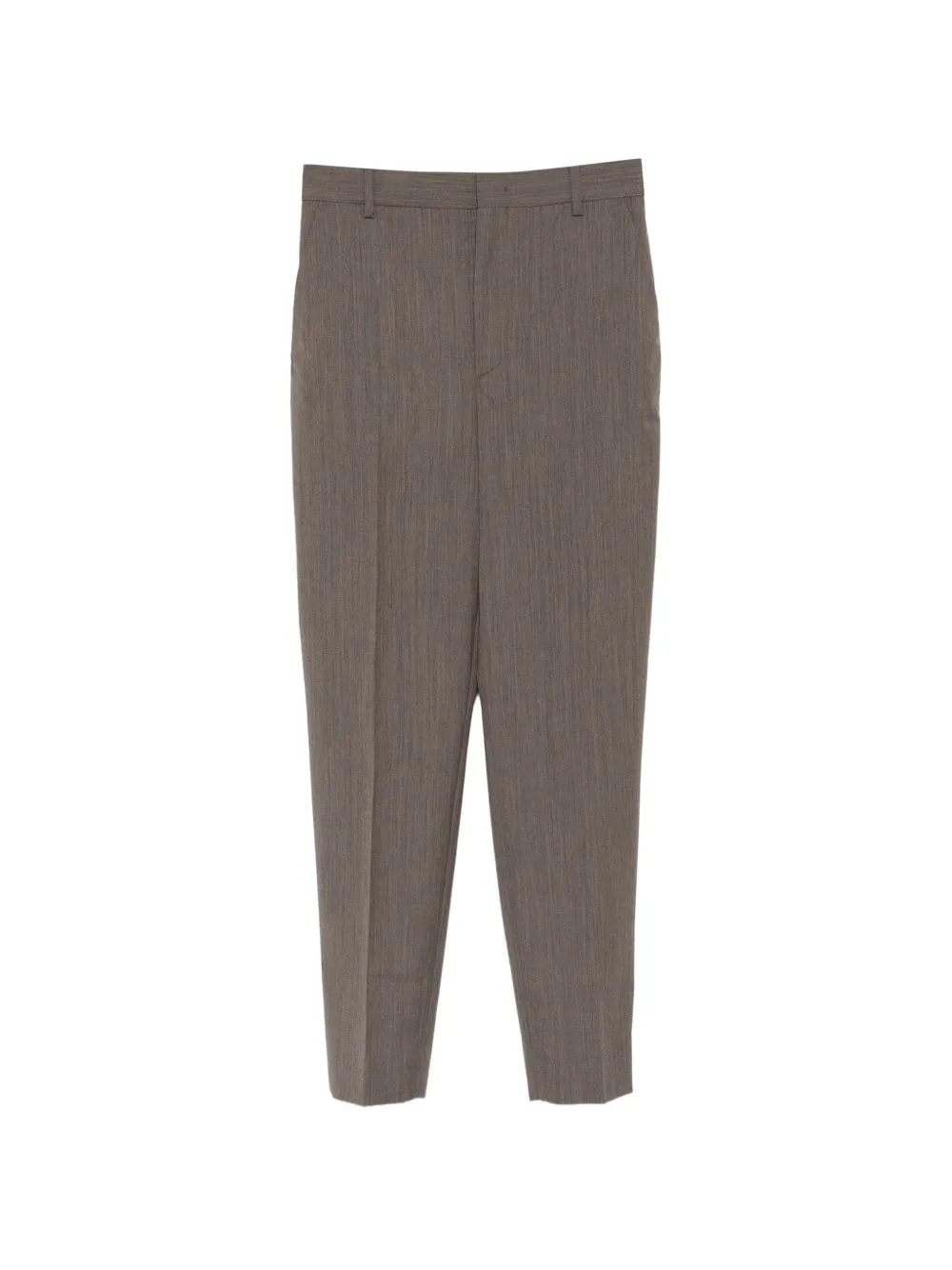 Moschino pressed-crease tailored trousers - Marrone