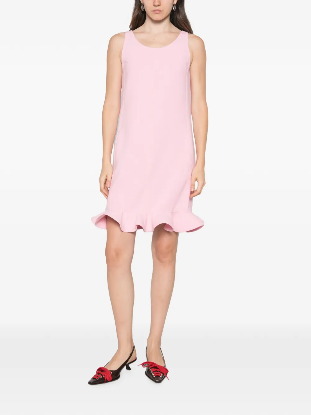 Moschino Mini-jurk met ruches Roze