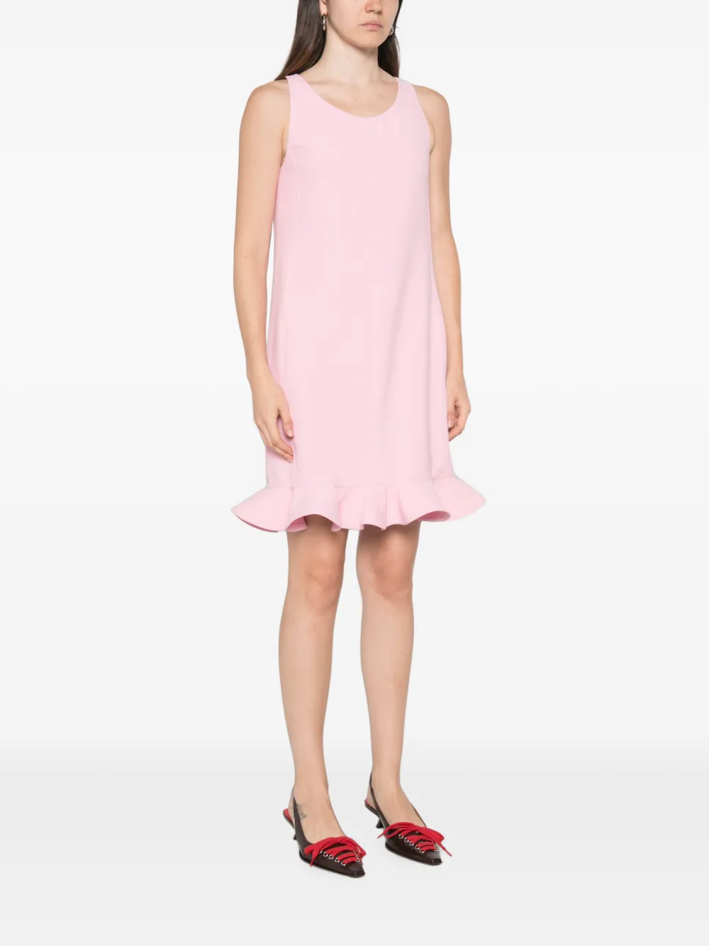 Moschino Mini-jurk met ruches Roze