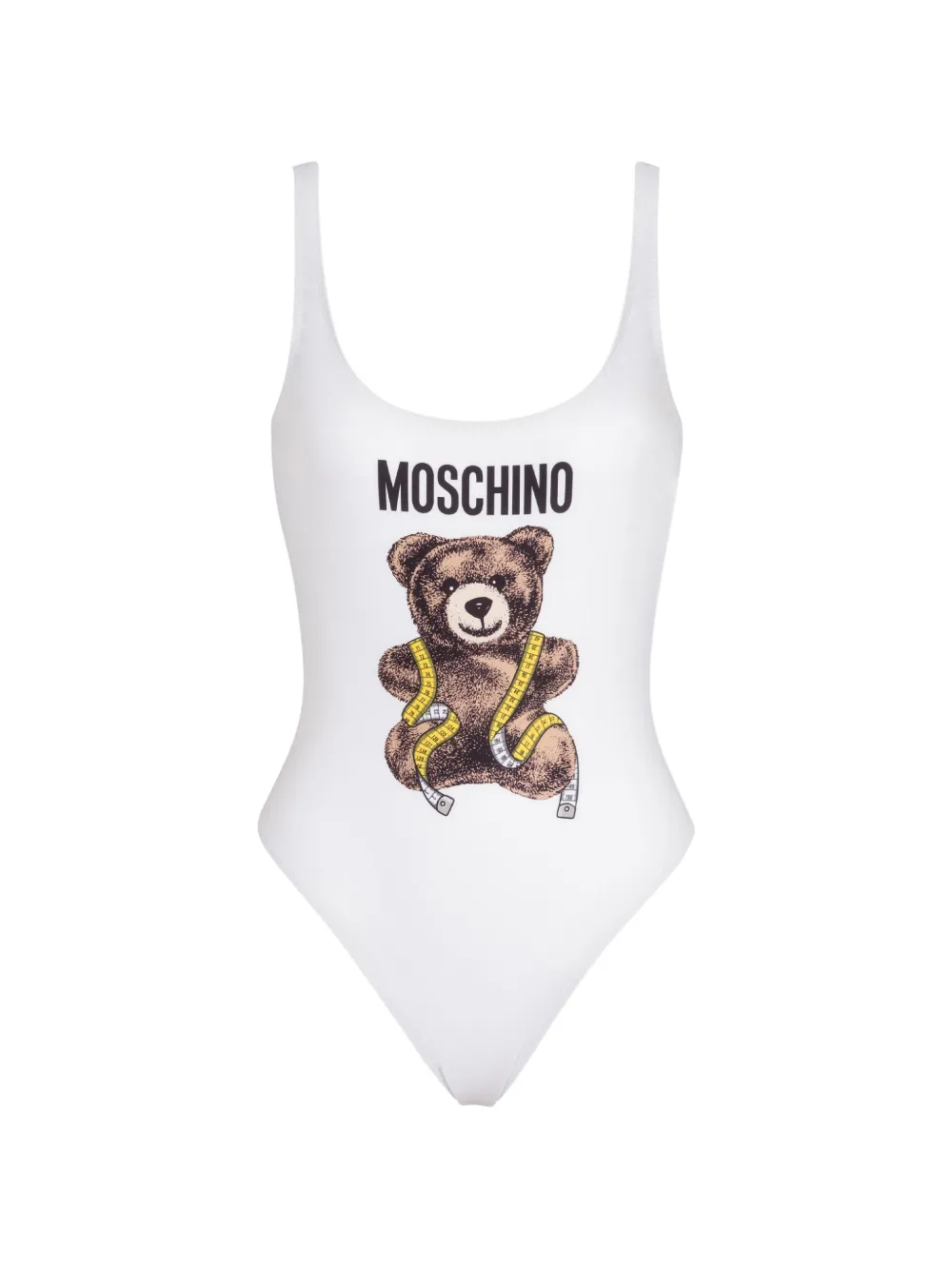Moschino Teddy Bear logo swimsuit - Weiß