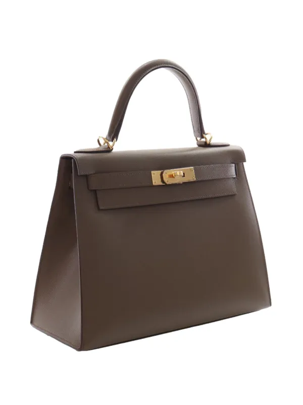 Hermès Pre-Owned 2022 Veau Madame Kelly Sellier II 28 Satchel