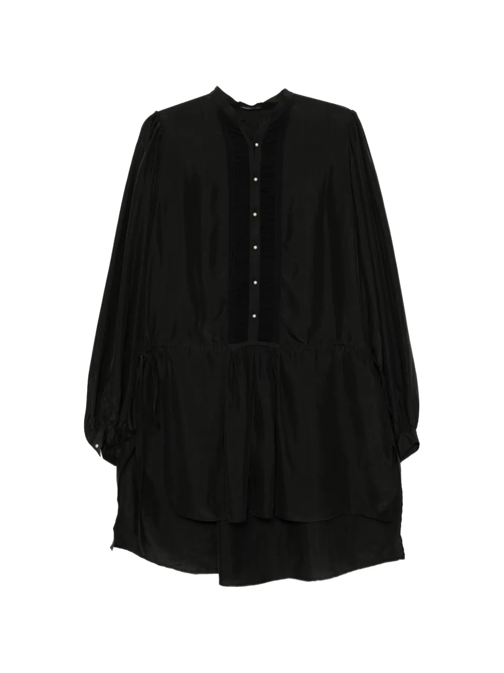 Ann Demeulemeester noek high short dress - Black