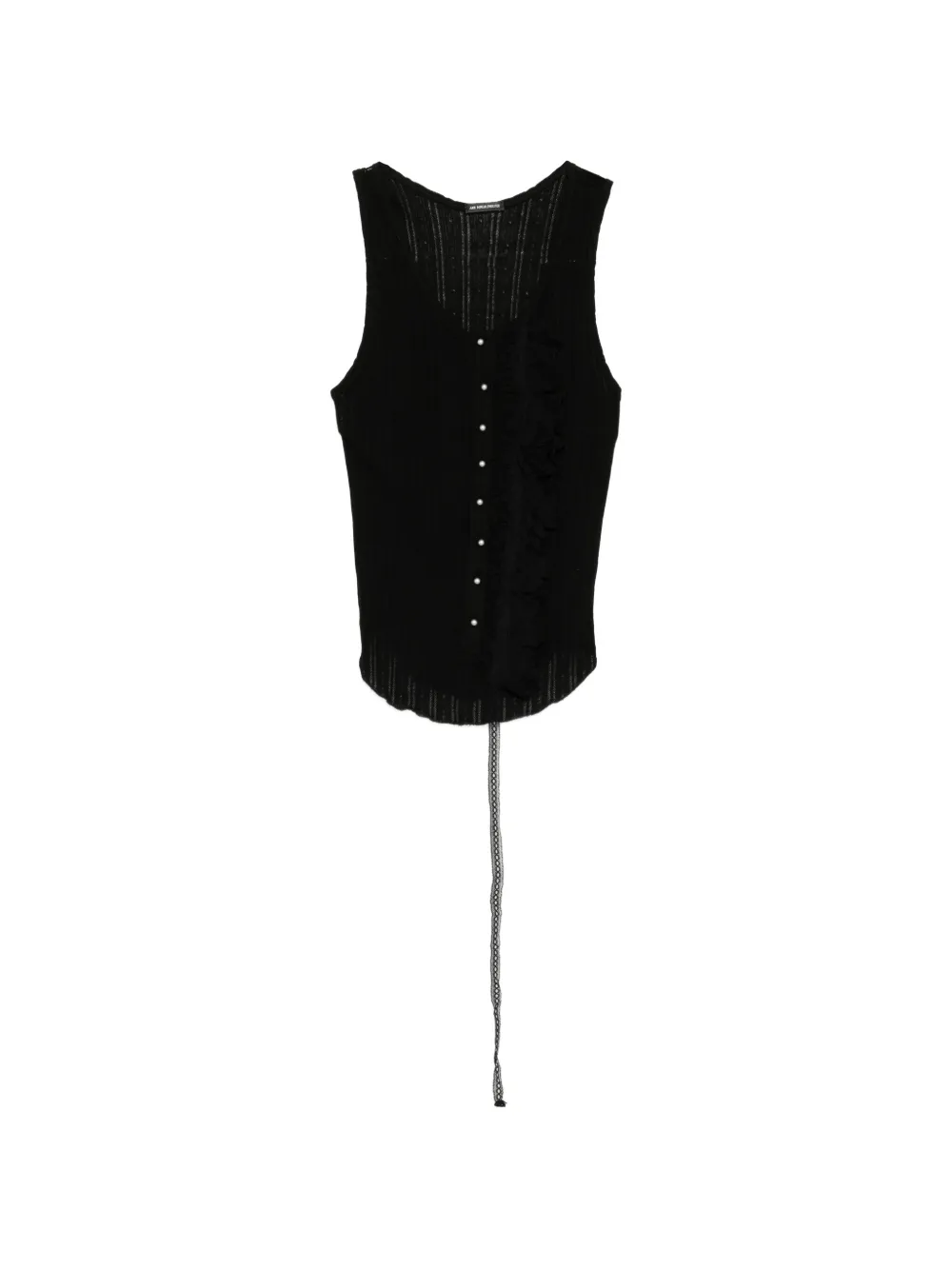 Ann Demeulemeester rase serafino tank top - Black
