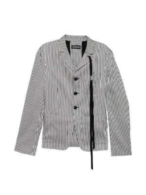 Ann Demeulemeester 変形ジャケット　ホワイト Ann Demeulemeester（アン ドゥムルメステール）テーラードジャケット