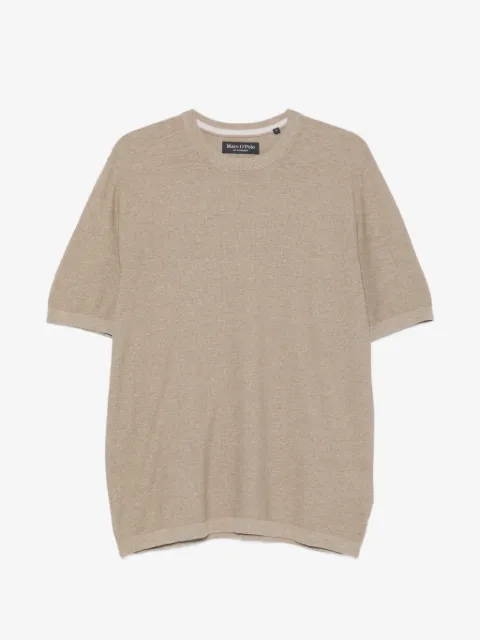 Marc O'Polo Camiseta de tricô leve com acabamento canelado