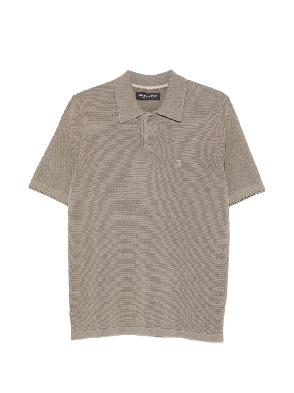 Marc O'Polo logo-embroidered polo shirt - Toni neutri