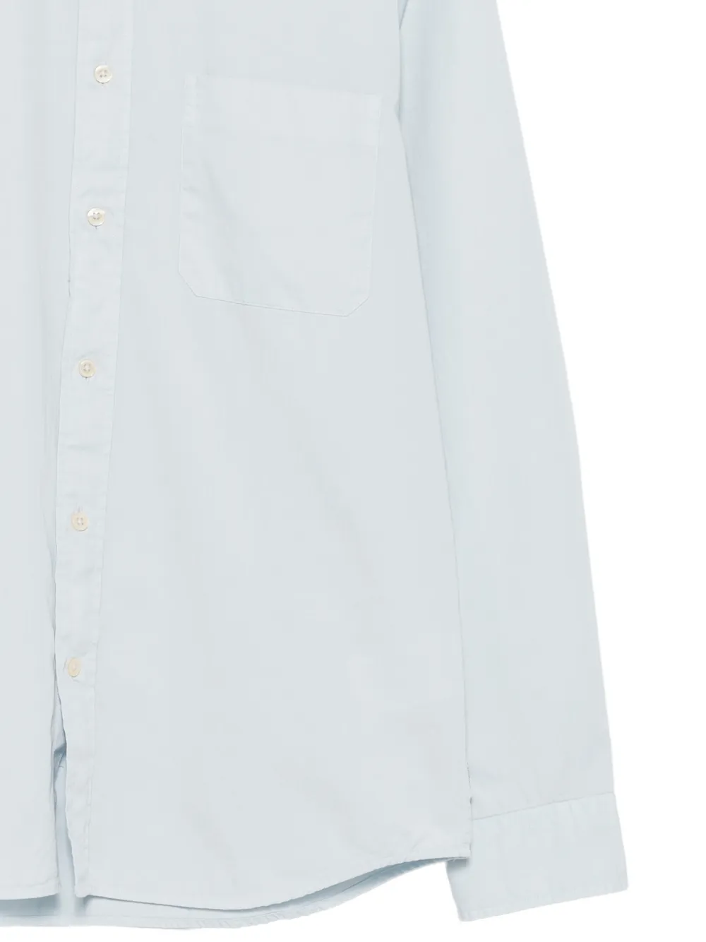 Marc O'Polo Overhemd met borstzak en knoopsluiting Blauw