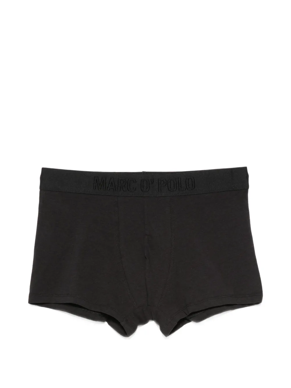 Marc O'Polo Drie boxershorts met logoband Zwart