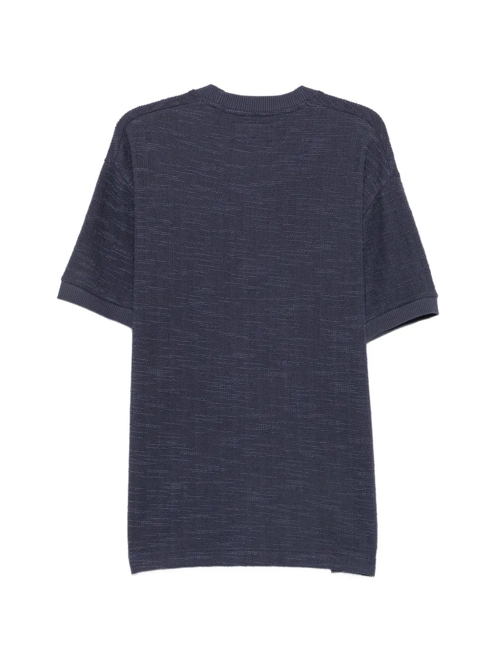 Marc O'Polo Gebreid T-shirt met textuur Blauw