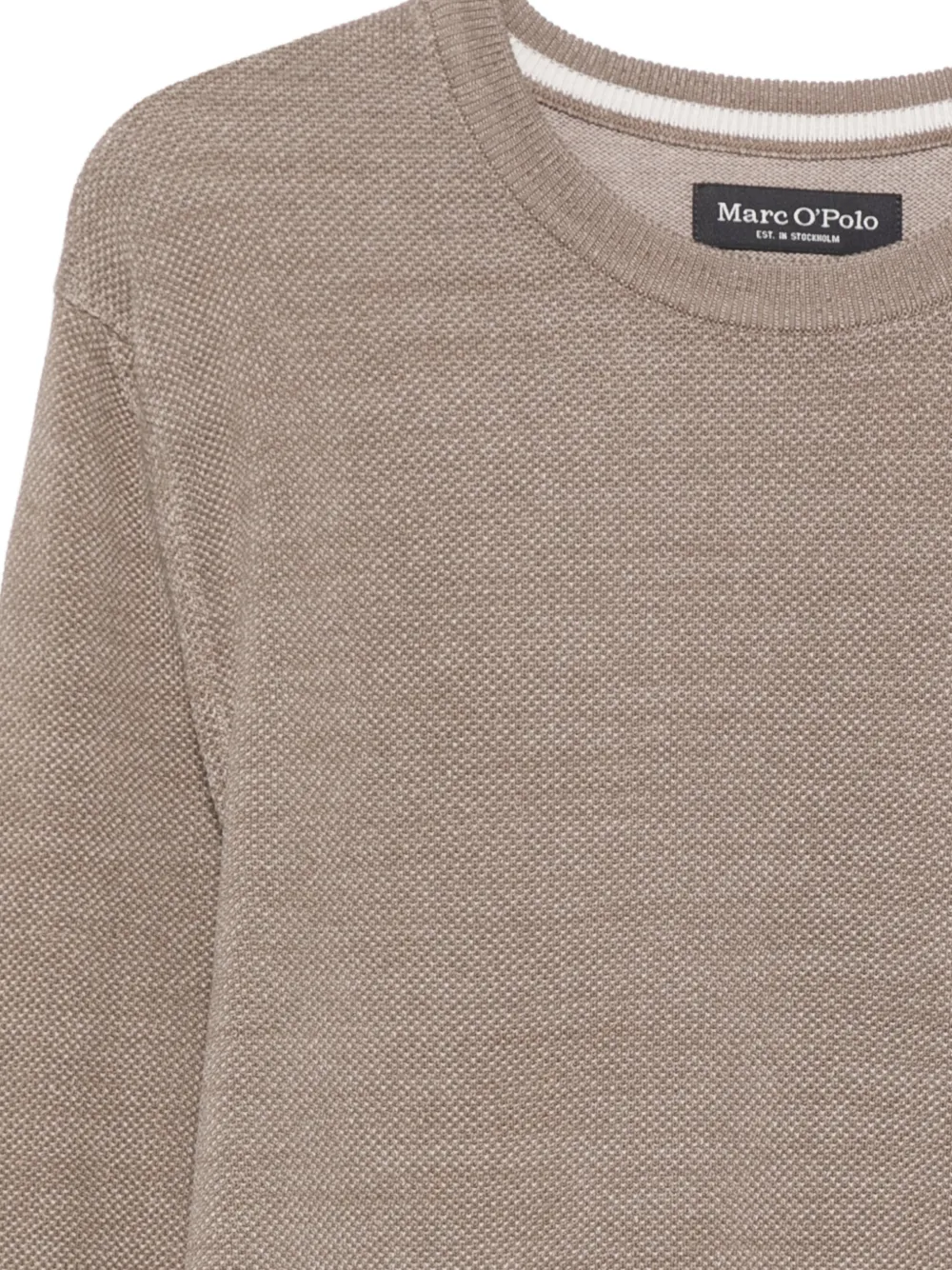 Marc O'Polo Trui met ronde hals Bruin