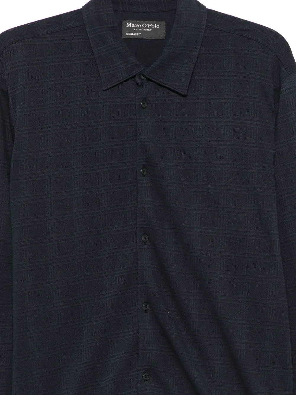Marc O'Polo Geruit overhemd Blauw