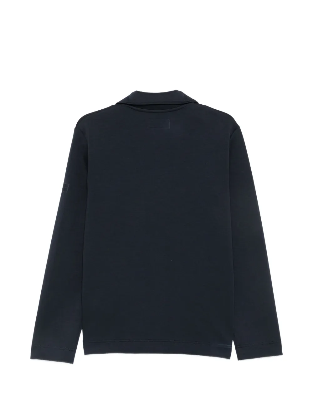 Marc O'Polo Sweater met klepzak en rits Blauw