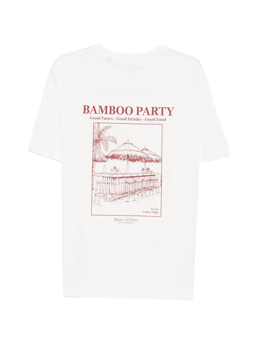 Marc O'Polo T-shirt met grafische print Wit