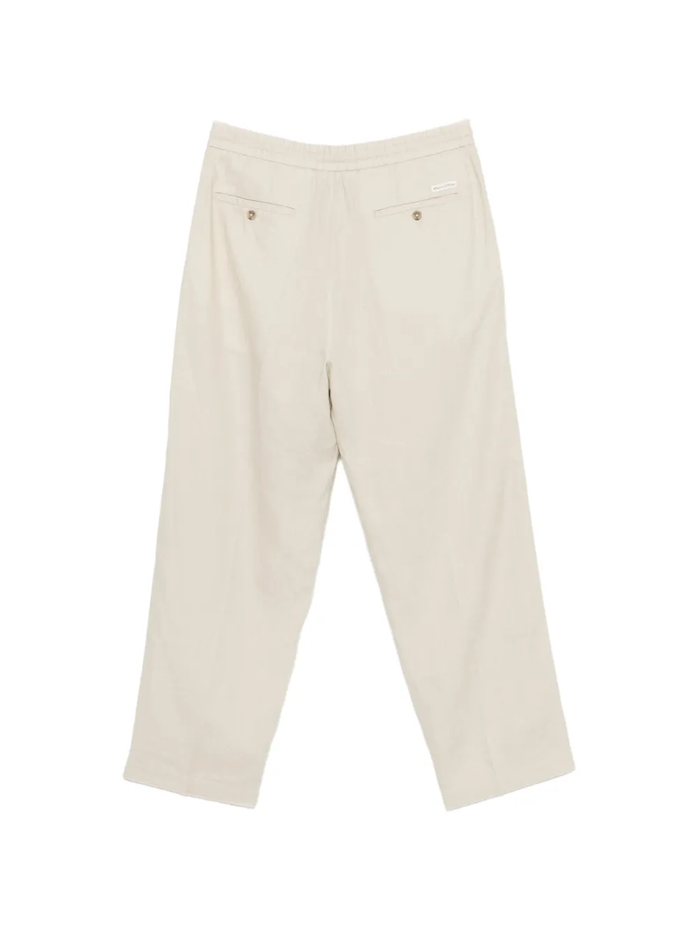 Marc O'Polo Mosbo broek met trekkoordtaille Beige