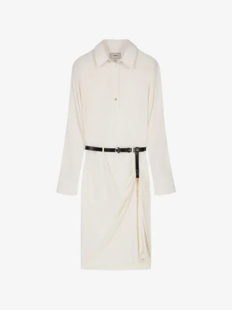 Coperni belted draped dress