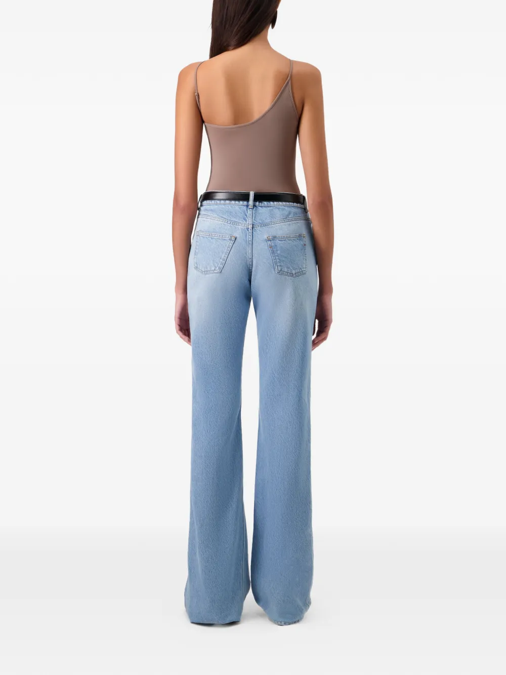 Coperni Jeans met hangend vlak Blauw