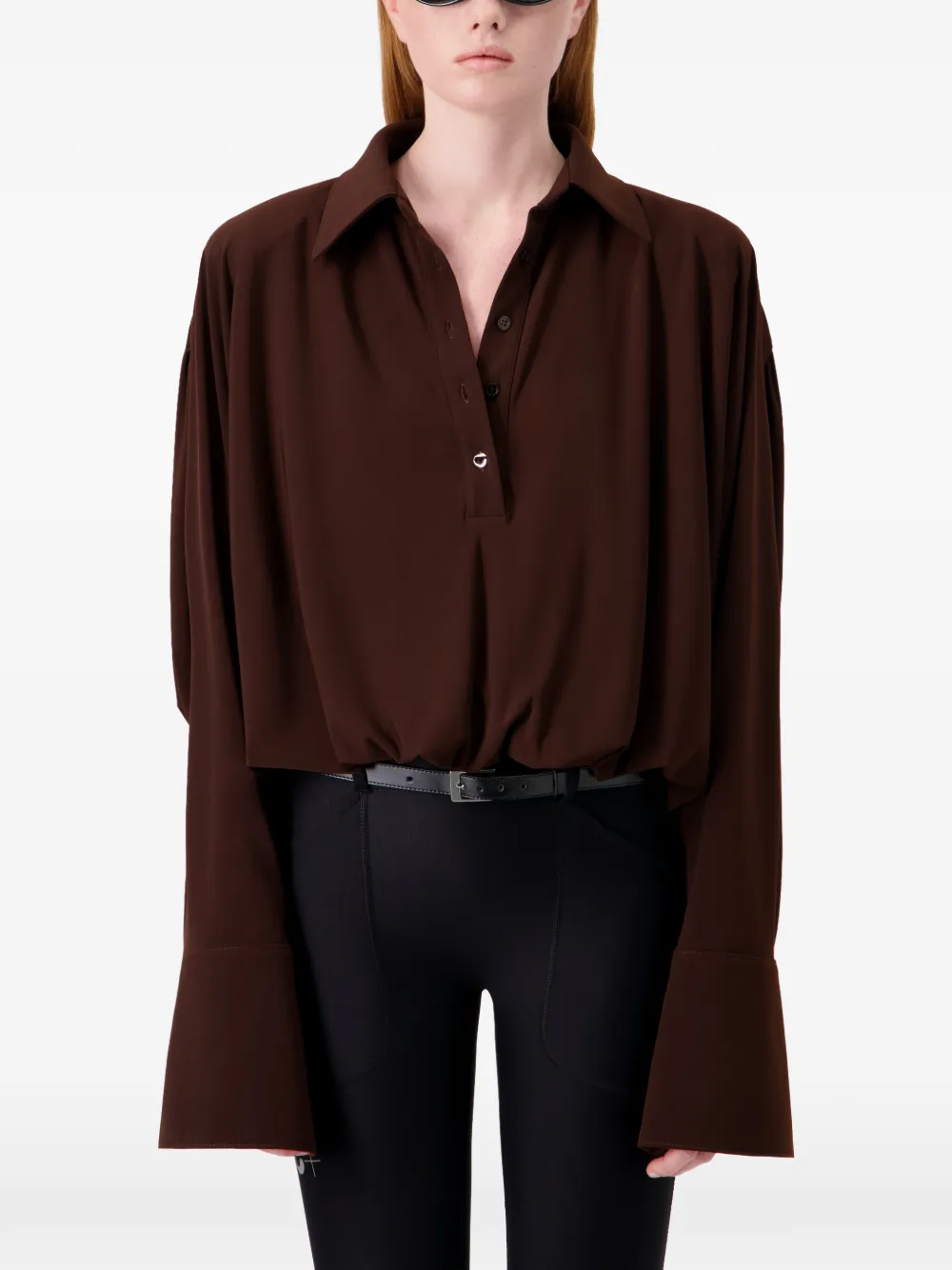 Coperni Gedrapeerde body Rood