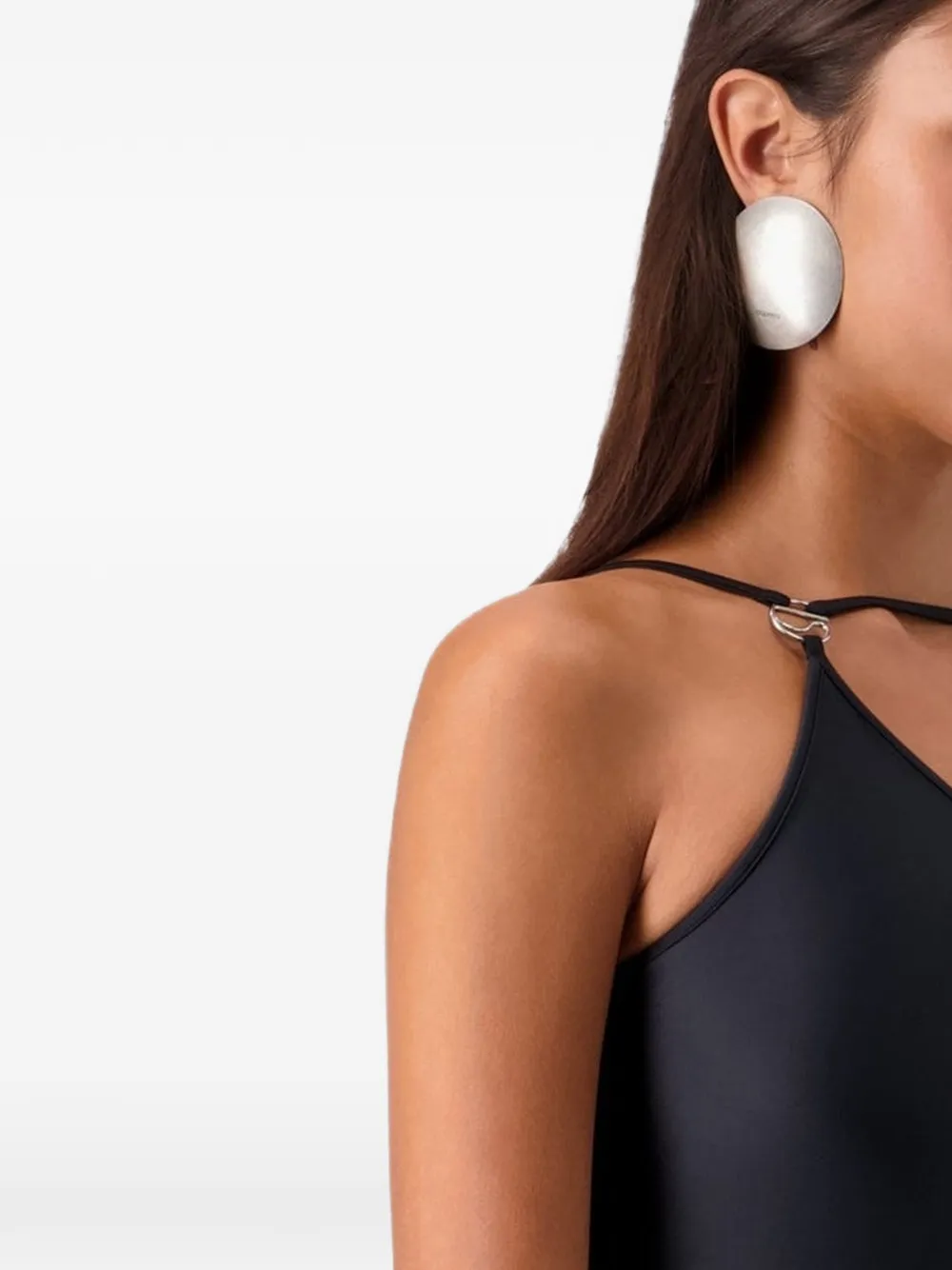 Coperni Gong Earrings in Silver, view 2