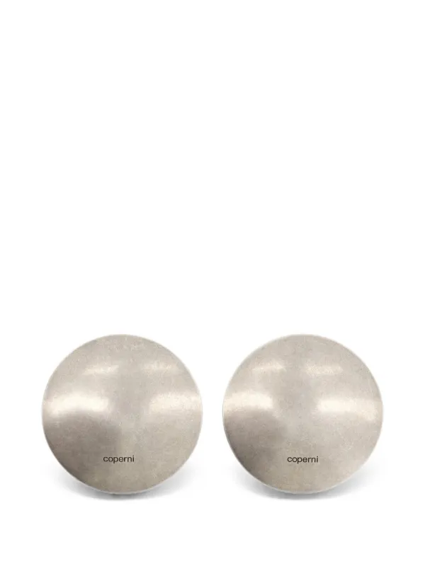 Coperni Gong Earrings in Silver