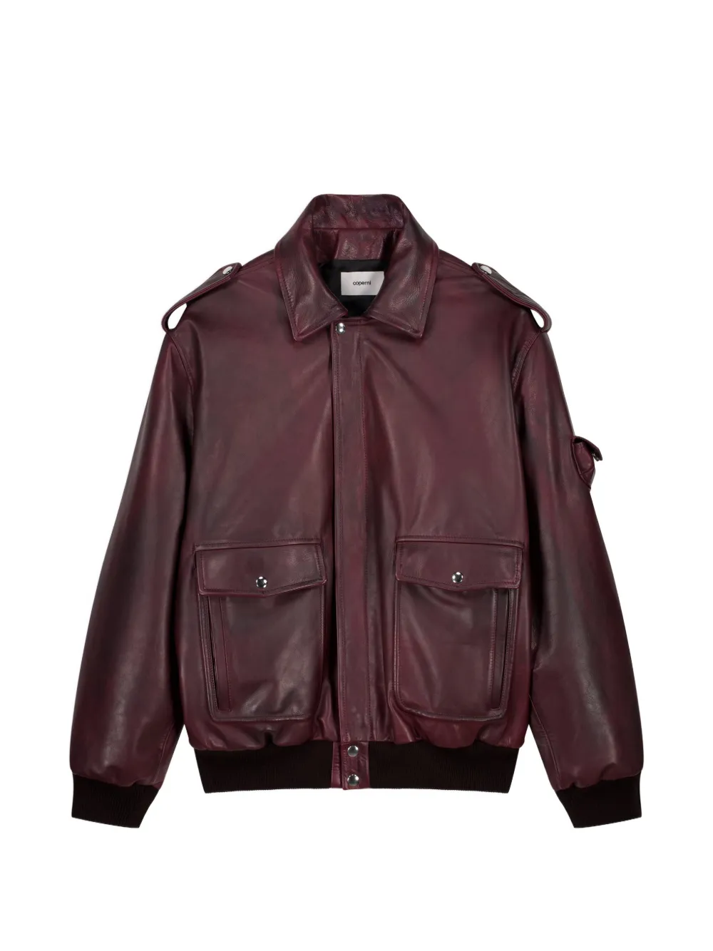 Coperni oversized leather jacket - Rosso
