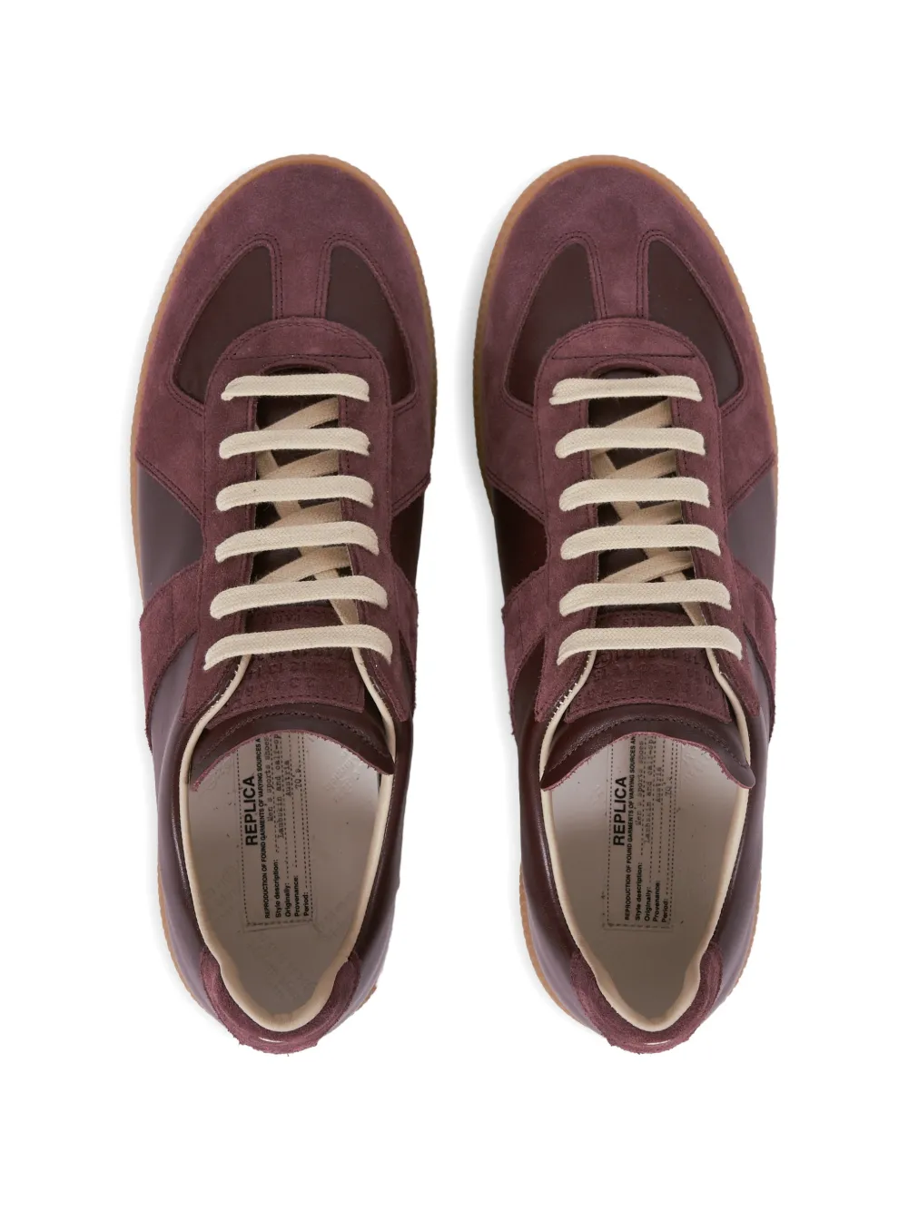 Maison Margiela Replica Soft panelled sneakers Rood