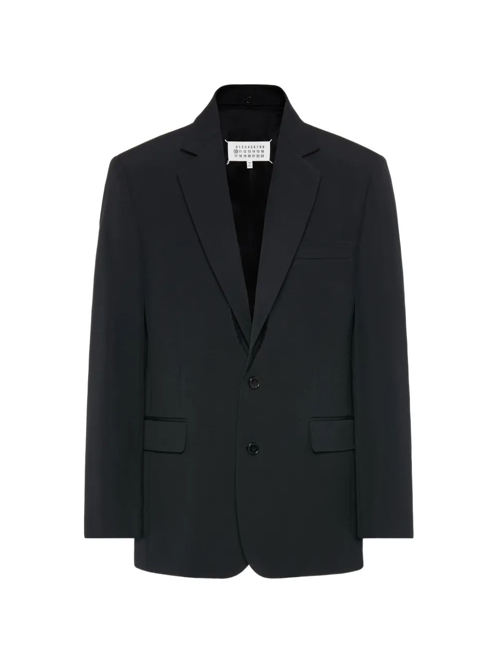 Maison Margiela wool single-breasted blazer - Schwarz