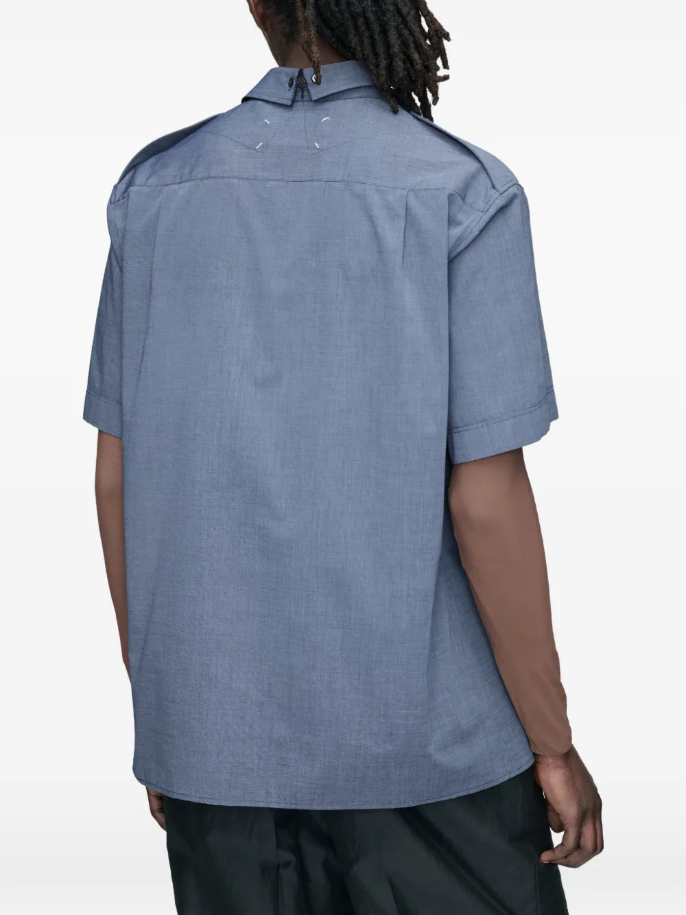 Maison Margiela Overhemd met korte mouwen Blauw