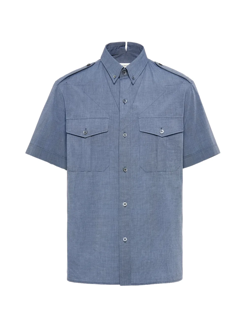 Maison Margiela foldable short-sleeved shirt - Blue