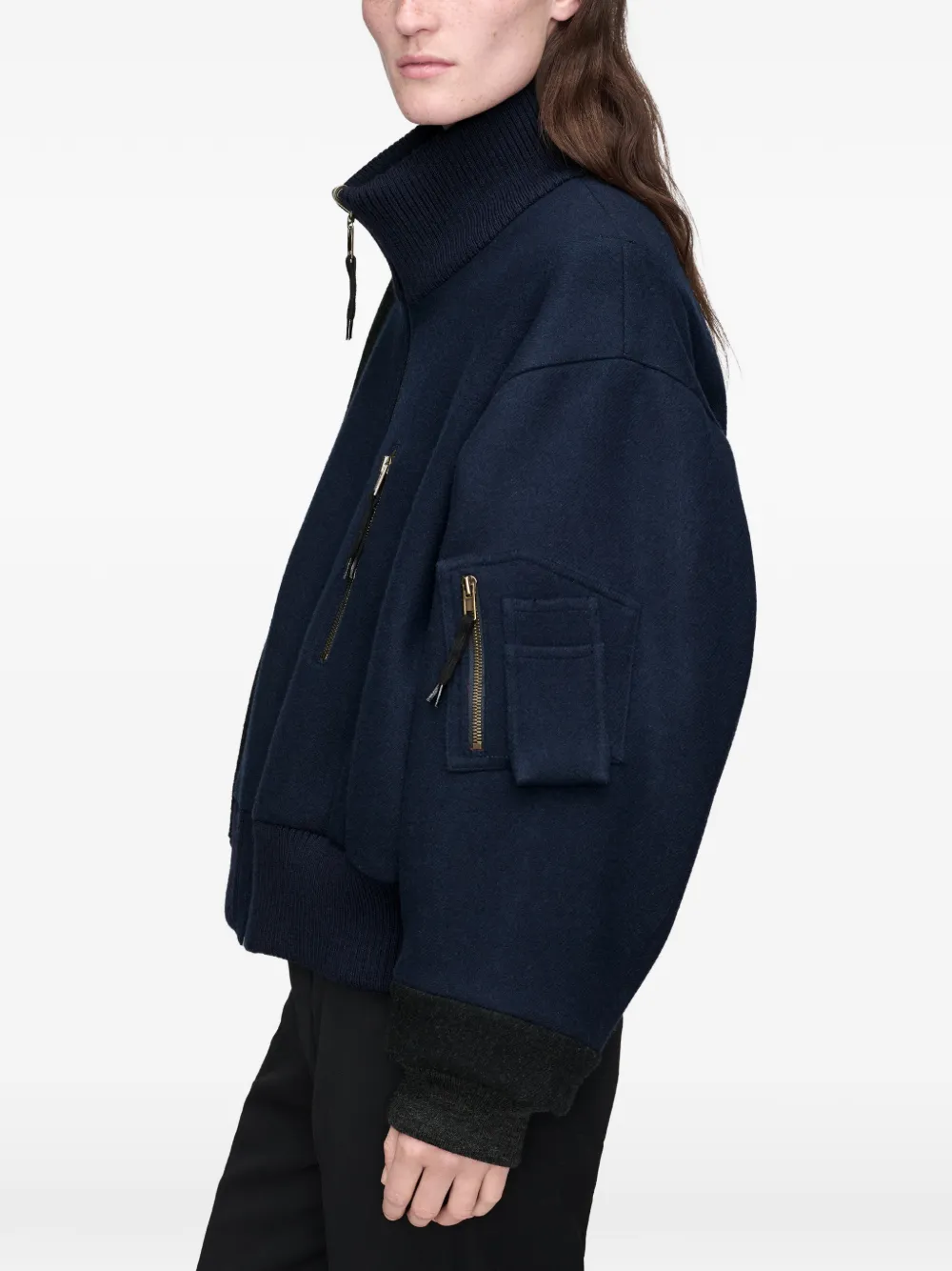 Maison Margiela Spliced bomberjack Blauw