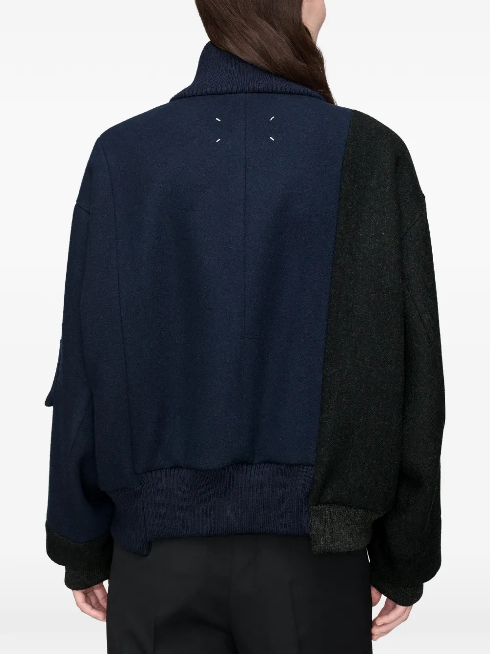 Maison Margiela Spliced bomberjack Blauw