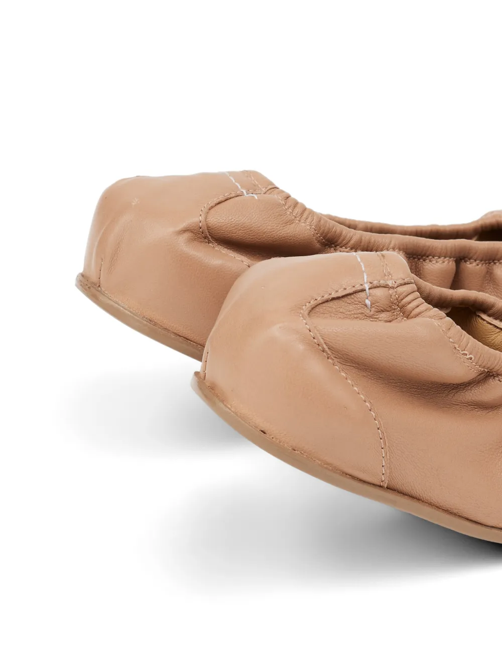 MM6 Maison Margiela Anatomic ballerina's met numeriek label Beige