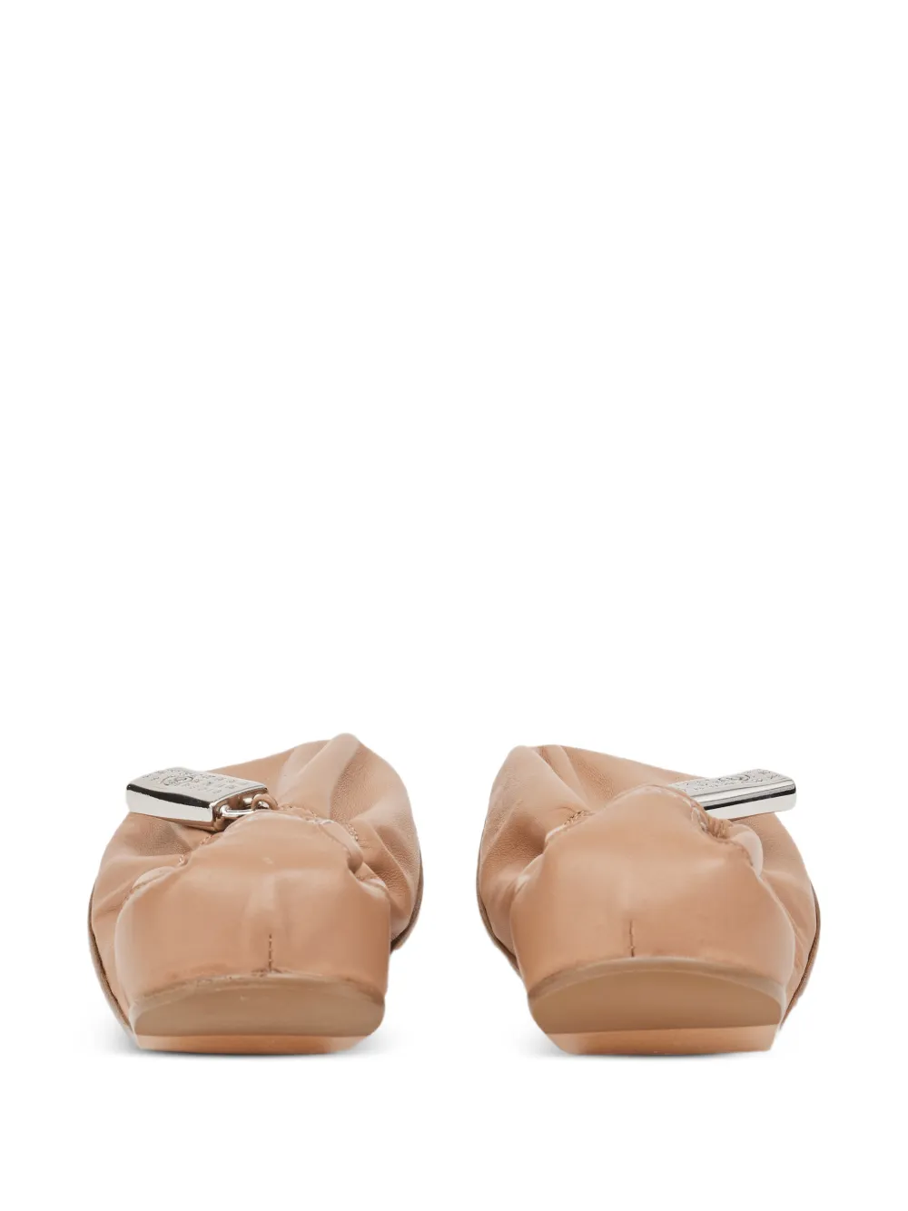 MM6 Maison Margiela Anatomic ballerina's met numeriek label Beige
