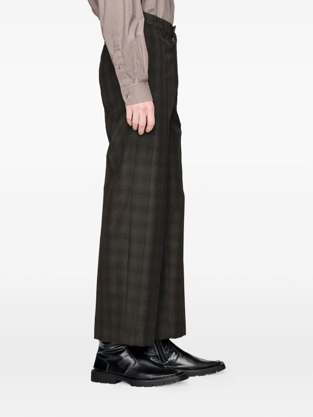 Maison Margiela Geruite pantalon Bruin