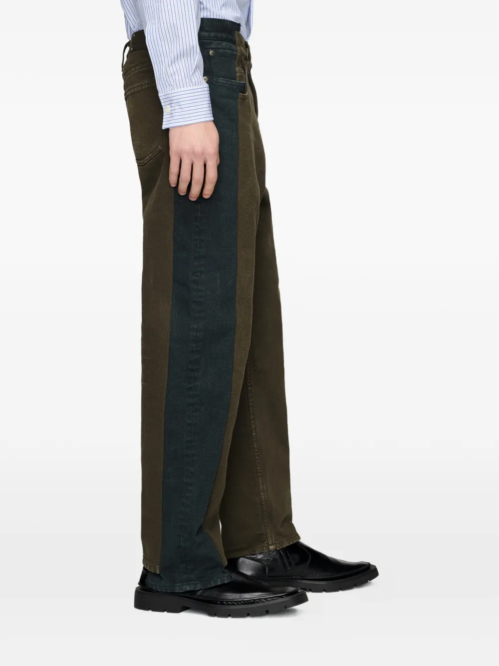 Maison Margiela Spliced straight jeans Bruin