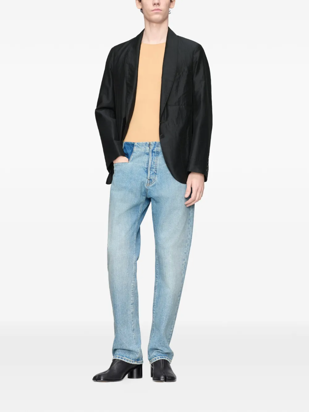  Maison Margiela Vaqueros Con Diseño Patchwork - Azul 