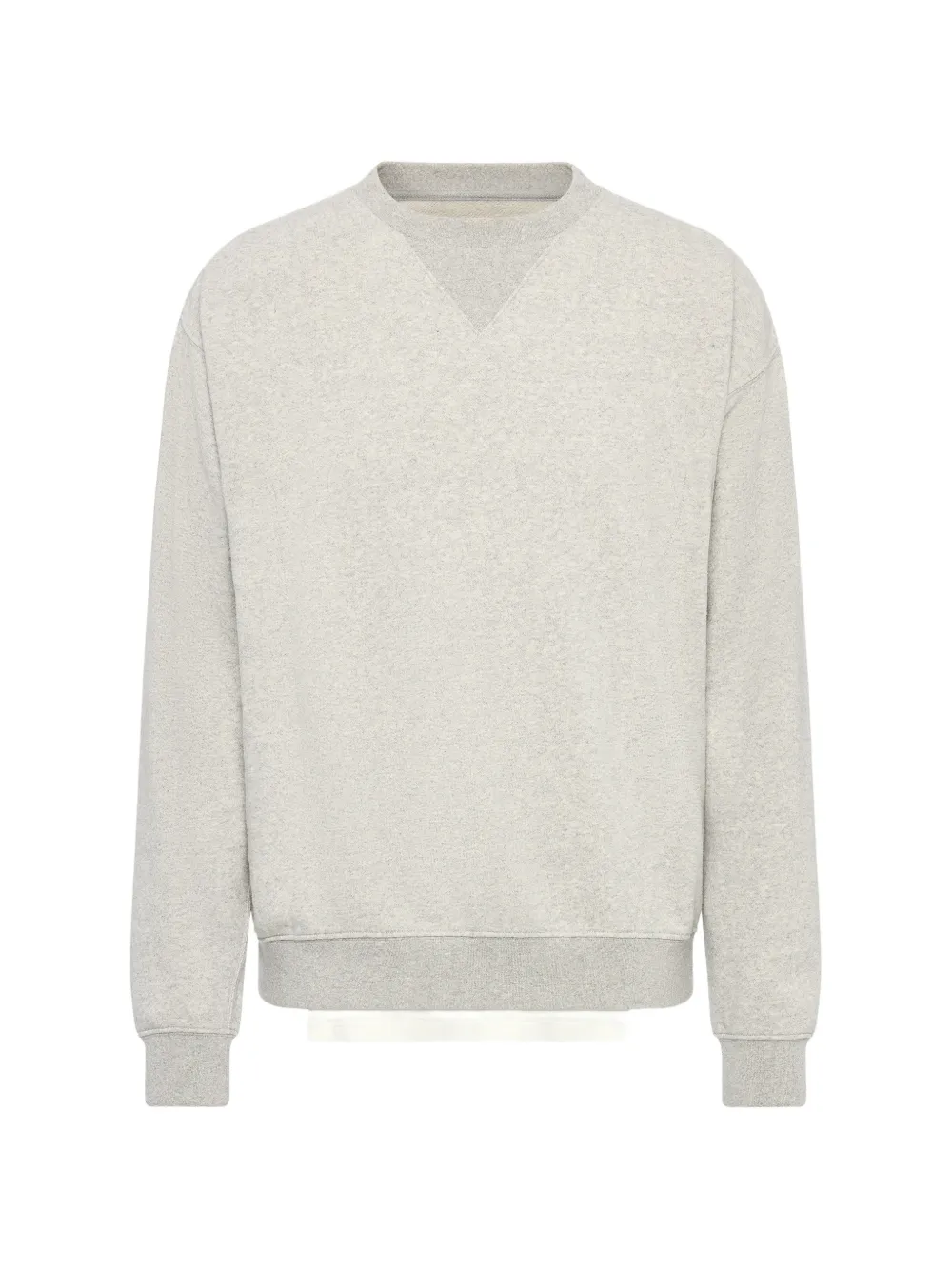Maison Margiela double-layered raw-hem sweatshirt - Grigio